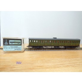 France Trains  214, voiture à portières latérales 1 ère / 2 ème  classe  type Ty  EST   BO 