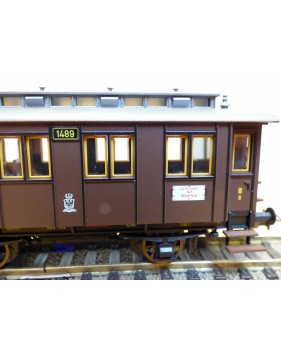 FLEISCHMANN 5821, voiture ancienne  à  2   essieux   3 Kl.  N° 1488  KPEV    BO 