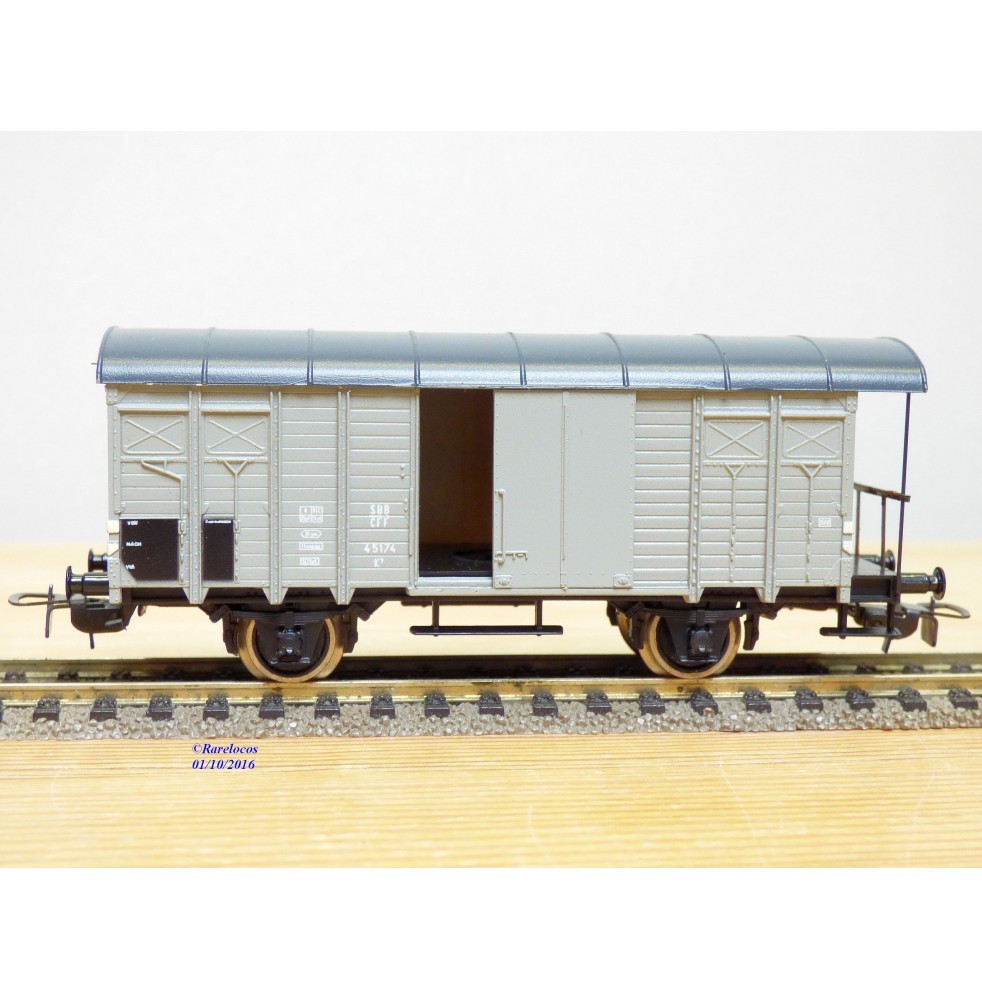 PIKO 5/6455-170, wagon couvert à plate forme de serre freins  type K3   SBB    BO 
