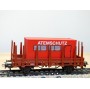 Märklin 00752-03, wagon   plat  à ranchers type Kbs 890  ATEMSCHUTZ     DB   neuf     BO