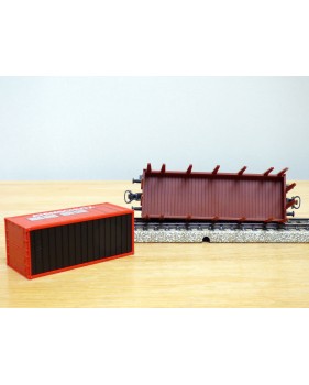 Märklin 00752-03, wagon   plat  à ranchers type Kbs 890  ATEMSCHUTZ     DB   neuf     BO