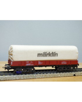 Märklin 4475,  wagon plat bâché  à bogies type Rlmms  MÄRKLIN  DB   BO