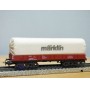 Märklin 4475,  wagon plat bâché  à bogies type Rlmms  MÄRKLIN  DB   BO
