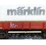 Märklin 4475,  wagon plat bâché  à bogies type Rlmms  MÄRKLIN  DB   BO