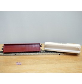 Märklin 4475,  wagon plat bâché  à bogies type Rlmms  MÄRKLIN  DB   BO