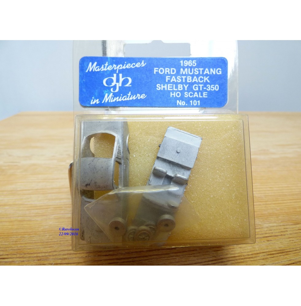 DJH  101, rare kit en métal de la FORD MUSTANG FASTBACK SHELBY GT-350    neuf   BO  HO  1/87 