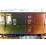 FLEISCHMANN 5825, fourgon postal ancien  à  2   essieux   mixte de 2 / 3  Kl.  N° 3801   KPEV    BO 