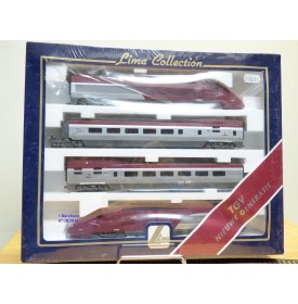 Lima Collection  149704,  rame automotrice TGV THALYS  PBKA  à 4 éléments neuf  BO