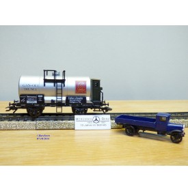 Märklin Museum 1992  84676 / 92701, wagon citerne  à guérite et camion GAS-OEL Diesel  Zeller & Gmelin   K.W.Sts.E.  Neuf   BO
