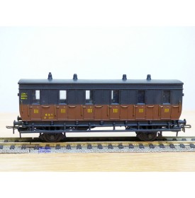 MMM-RG ???, voiture ancienne à 2 essieux de 3ème classe avec compartiment dames seules  type C6  N° 3014  EST 