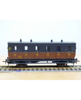 MMM-RG ???, voiture ancienne à 2 essieux de 3ème classe avec compartiment dames seules  type C6  ° 3014  EST 