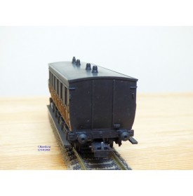 MMM-RG ???, voiture ancienne à 2 essieux de 3ème classe avec compartiment dames seules  type C6  N° 3014  EST 