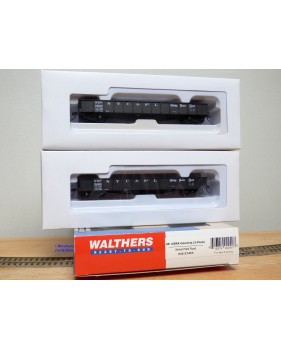 WALTHERS 932 27455, coffret de 2 wagons tombereau ( Gondola )   Nickel Plate Road ( NKP )   Neuf   BO