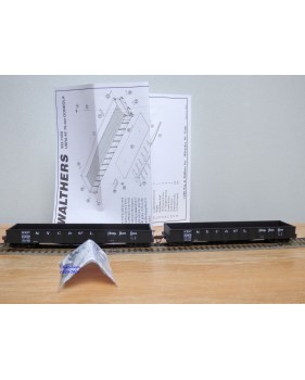 WALTHERS 932 27455, coffret de 2 wagons tombereau ( Gondola )   Nickel Plate Road ( NKP )   Neuf   BO