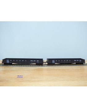 WALTHERS 932 27455, coffret de 2 wagons tombereau ( Gondola )   Nickel Plate Road ( NKP )   Neuf   BO