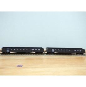 WALTHERS 932 27455, coffret de 2 wagons tombereau ( Gondola )   Nickel Plate Road ( NKP )   Neuf   BO