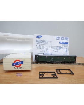 LILIPUT ancien 201 wagon plat chargé de 4 conteneurs ( cadres)  NS  BO