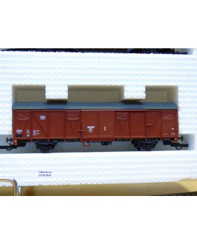 ROCO 44009 / PREISER 30726 , set 4 wagons couverts  cirque KRONE   DB  Neuf BO