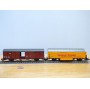ROCO 44009 / PREISER 30726 , set 4 wagons couverts  cirque KRONE   DB  Neuf BO