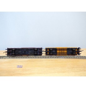 ROCO 44009 / PREISER 30726 , set 4 wagons couverts  cirque KRONE   DB  Neuf BO