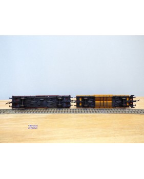 ROCO 44009 / PREISER 30726 , set 4 wagons couverts  cirque KRONE   DB  Neuf BO