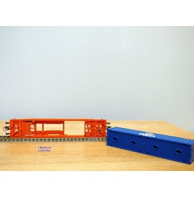 ROCO 46570, wagon poche type Sdkmss chargé d' un conteneur de 40'  P&O  SNCB / NMBS  Neuf   BO