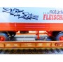 FLEISCHMANN  5276,  wagon surbaissé type Saadkms.690 Rollende Landstrasse et camion MERCEDES    DB   BO 