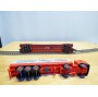 FLEISCHMANN  5276,  wagon surbaissé type Saadkms.690 Rollende Landstrasse et camion MERCEDES    DB   BO 