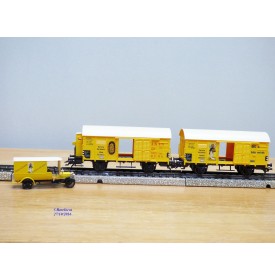 Märklin 4876, coffret 2 wagons et camion  BANANEN   DRG   neuf    BO  