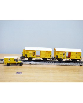 Märklin 4876, coffret 2 wagons et camion  BANANEN   DRG   neuf    BO  