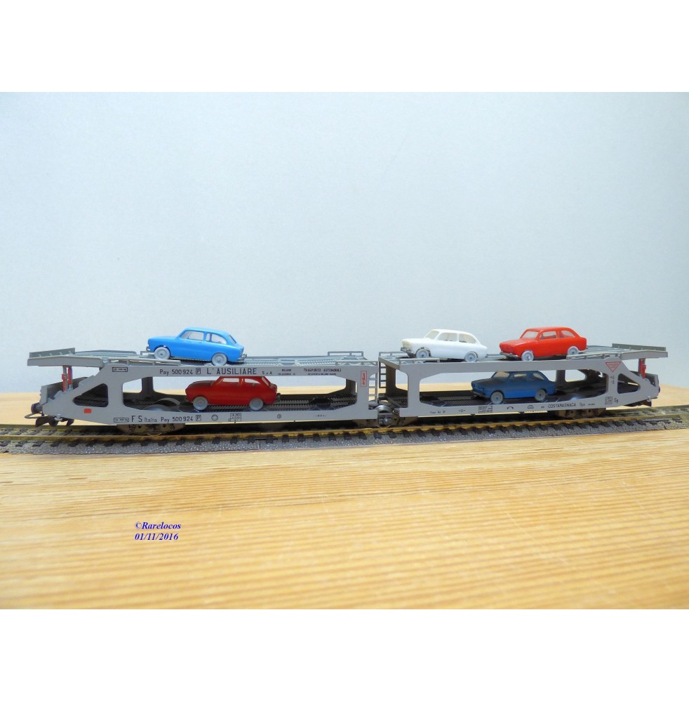 RIVAROSSI Tren Hobby 12059, wagon porte autos Type Pay Sitfa FS BO