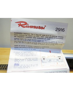 RIVAROSSI  véro 2916, fourgon postal grandes lignes type Pw4ümg   DB   neuf   BO