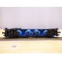 RÖWA 2304 wagon plat chargé de 2 conteneurs LESAGE  DB BO 