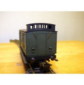 MMM-RG ???, voiture ancienne à 2 essieux de 3ème classe avec compartiment dames seules  type C6  ° 3014  EST 