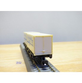 Berliner TT Bahn 4522, wagon plat type Sm chargé de 2 conteneurs réfrigérants M  DR  BO