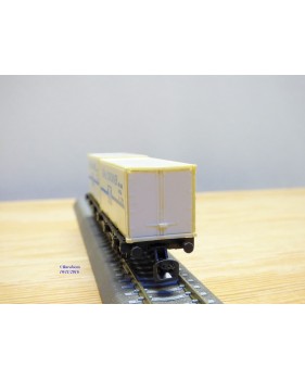 Berliner TT Bahn 4522, wagon plat type Sm chargé de 2 conteneurs réfrigérants M  DR  BO