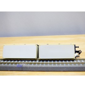 Berliner TT Bahn 4522, wagon plat type Sm chargé de 2 conteneurs réfrigérants M  DR  BO