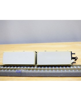 Berliner TT Bahn 4522, wagon plat type Sm chargé de 2 conteneurs réfrigérants M  DR  BO