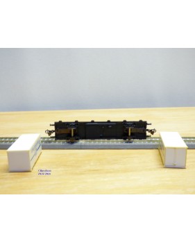 Berliner TT Bahn 4522, wagon plat type Sm chargé de 2 conteneurs réfrigérants M  DR  BO