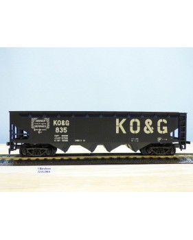 RIVAROSSI 2278, wagon trémie ( hopper )  KO&G Kansas Oklahoma and Gulf 