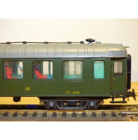France Trains  256k,  voiture  OCEM à rivets 3 Cl. type C10 yfi   MIDI   N°: 12129  BO