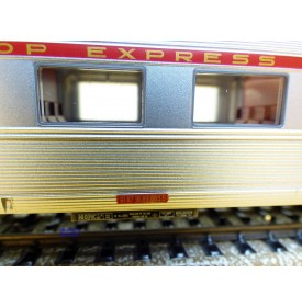MÄRKLIN   41875-01,  rare voiture grandes lignes  INOX  PBA   A8u 33   L' Oiseau Bleu   SNCF  BO