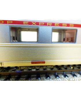 MÄRKLIN   41875-01,  rare voiture grandes lignes  INOX  PBA   A8u 33   L' Oiseau Bleu   SNCF  BO