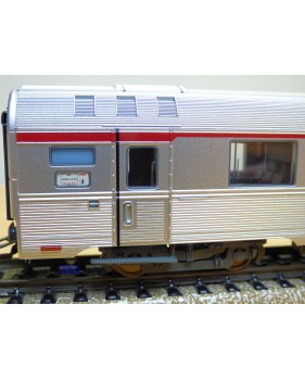 MÄRKLIN   41875-02,  rare voiture grandes lignes  INOX  PBA   A8u 31   L' Oiseau Bleu   SNCF  BO