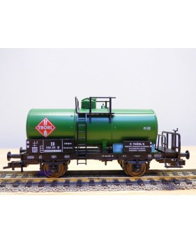 FLEISCHMANN 5425  K,  wagon citerne ancien  à plate forme de serre freins  THORL     DB    neuf  BO