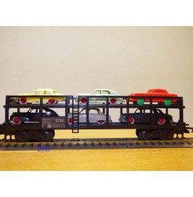 JOUEF  ??? Mecanic Trafic , rare coffret mécanique 1 loco, 3 wagons et 3 autos   SNCF     BO