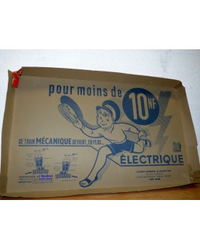 JOUEF  ??? Mecanic Trafic , rare coffret mécanique 1 loco, 3 wagons et 3 autos   SNCF     BO