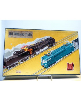 JOUEF  ??? Mecanic Trafic , rare coffret mécanique 1 loco, 3 wagons et 3 autos   SNCF     BO