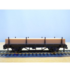 HORNBY acHO 7172, wagon plat à ranchers  avce chargement de bois  SNCF  Neuf  BO