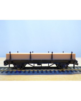 HORNBY acHO 7172, wagon plat à ranchers  avce chargement de bois  SNCF  Neuf  BO